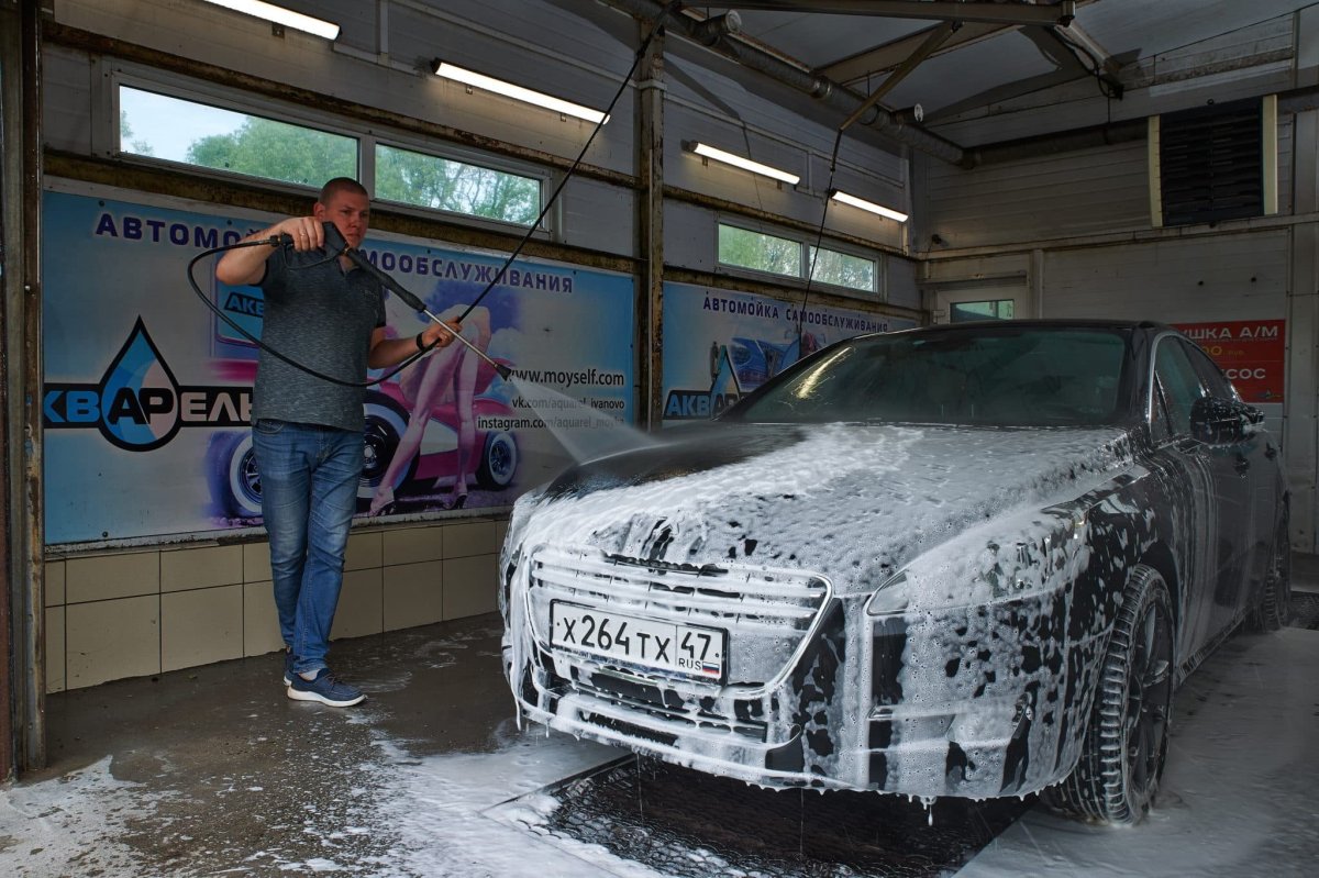 Зимняя мойка самообслуживания