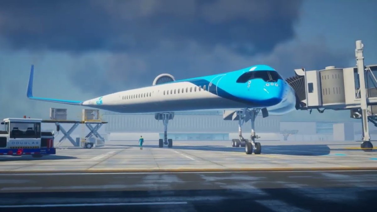 KLM V образный самолет