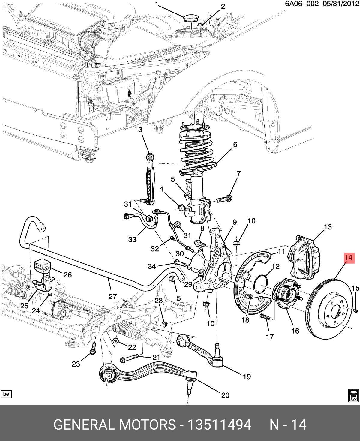 Передняя подвеска Кадиллак CTS