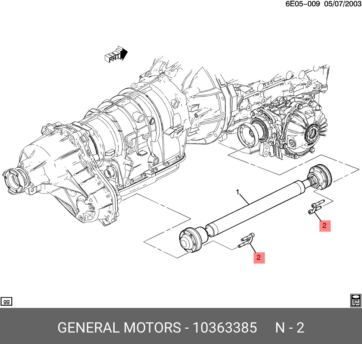 Передний мост Кадиллак СРХ 1