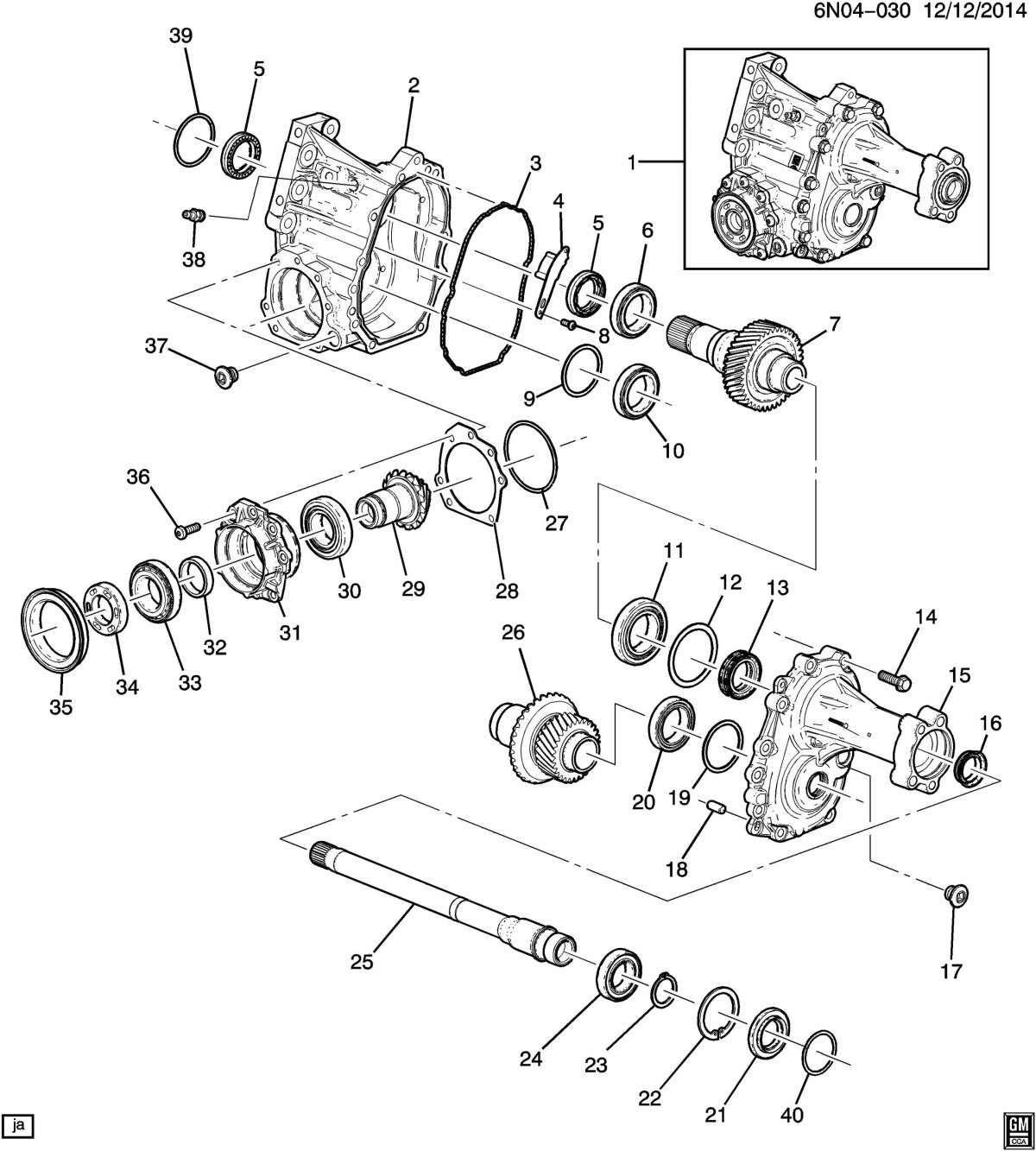 Раздатка Cadillac SRX