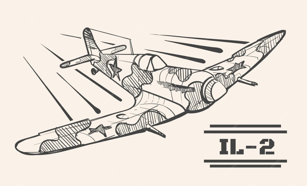 Самолет ил 2 вектор