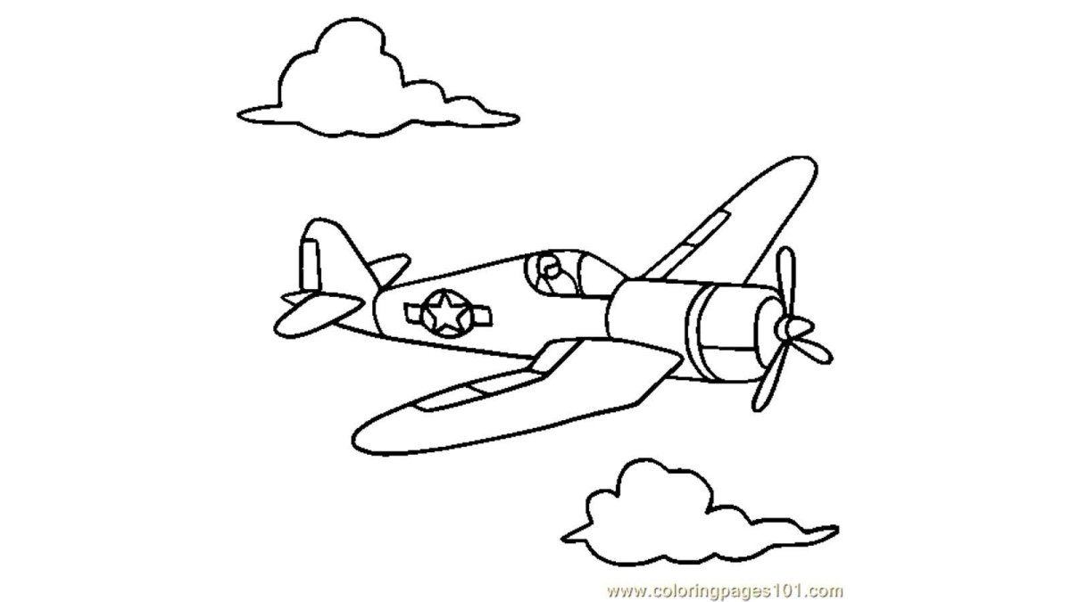 Раскраска "самолётики"