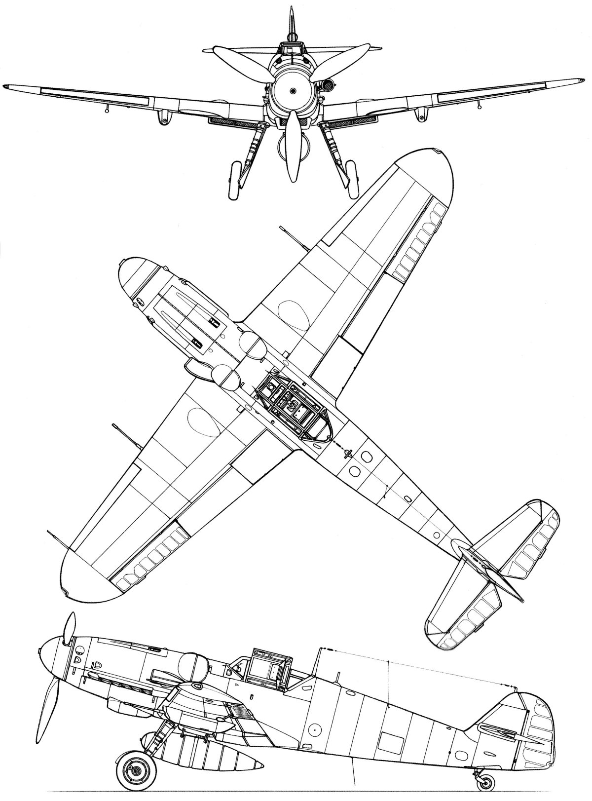 Истребитель Мессершмитт bf 109