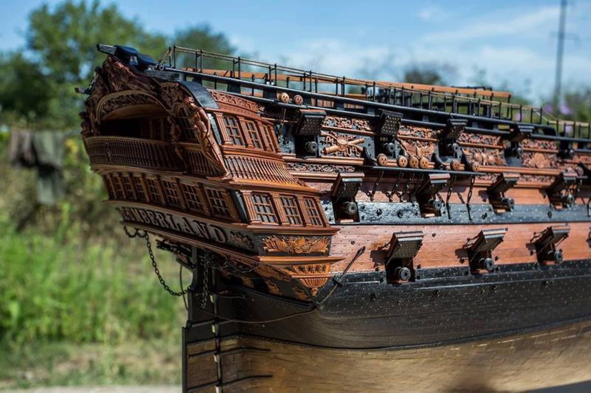 HMS Cumberland 1774 модель