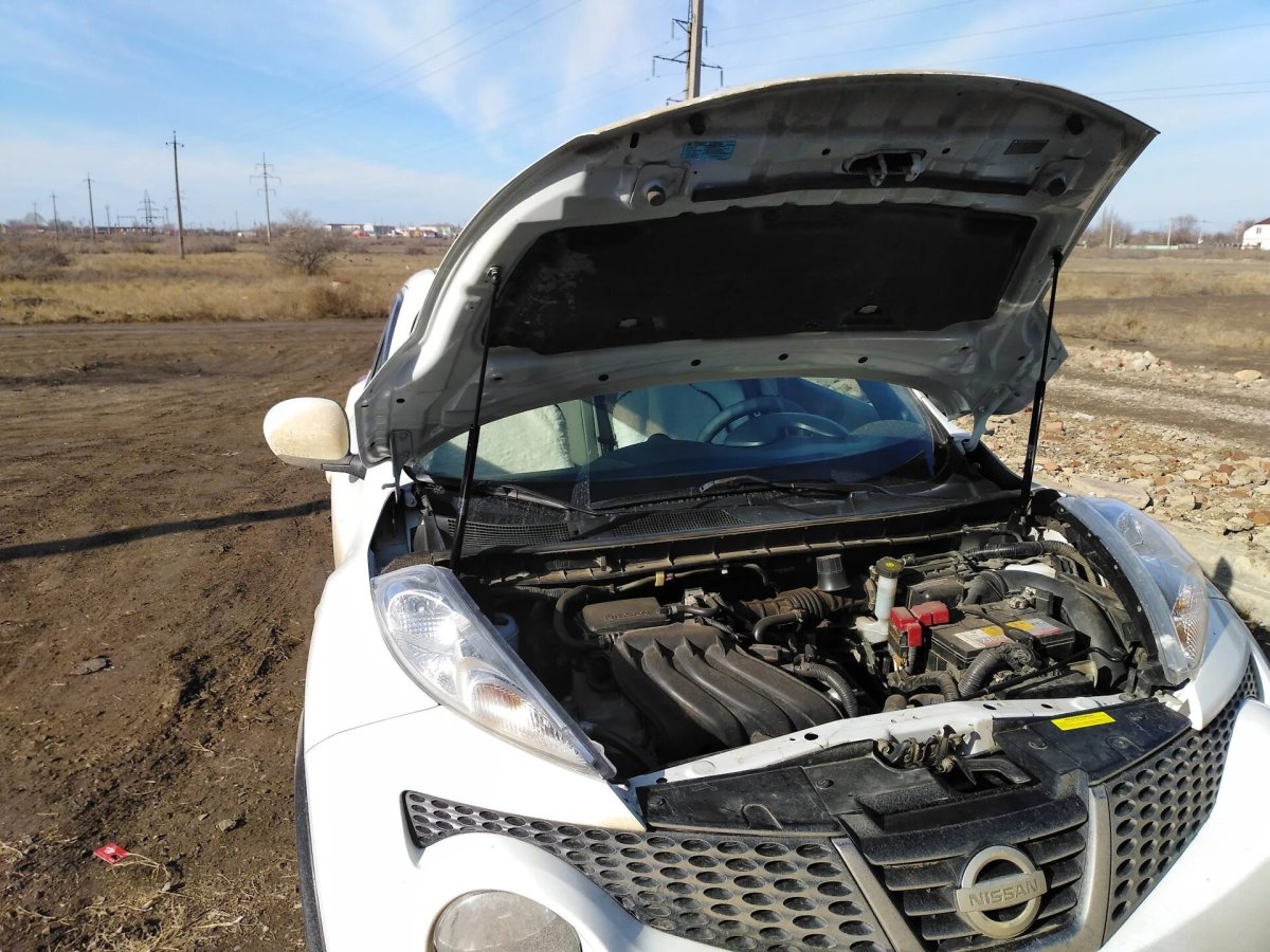 Ниссан Жук открытый капот