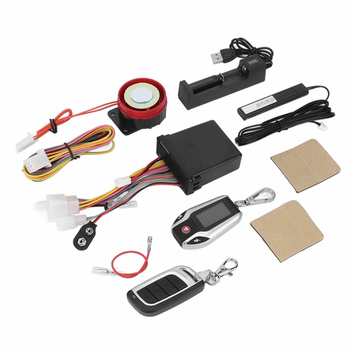 Two way Motorcycle Alarm System with LCD