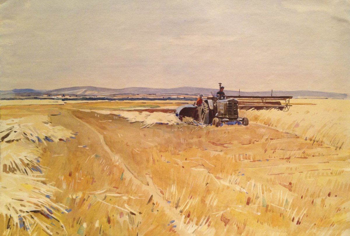 Поле и пашня в живописи. Шишов Михаил Михайлович. Хлебное поле