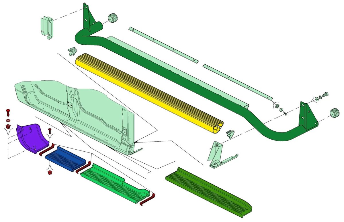Усилитель порога УАЗ 3163