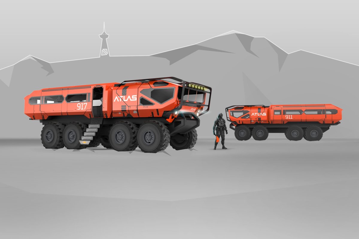 Концепт универсального грузопассажирского транспорта Atlas