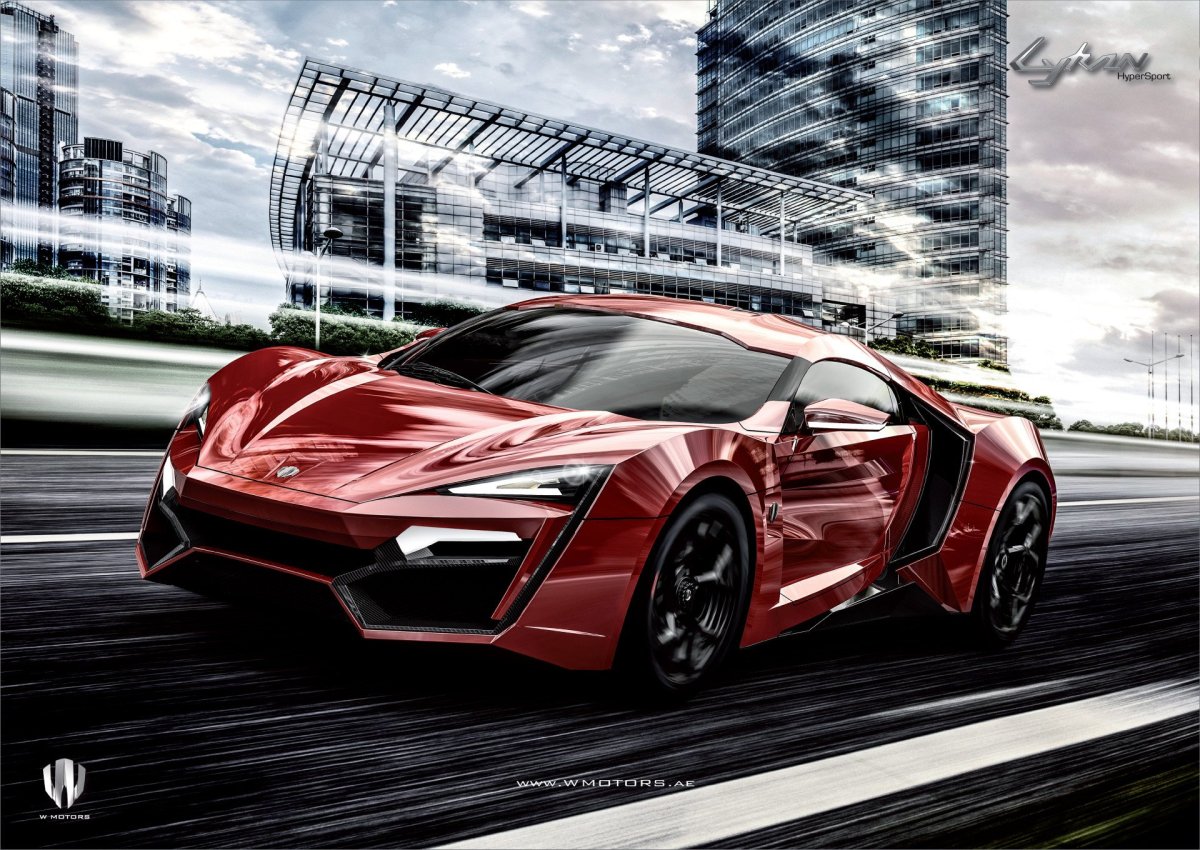 Машина w Motors Lykan Hypersport