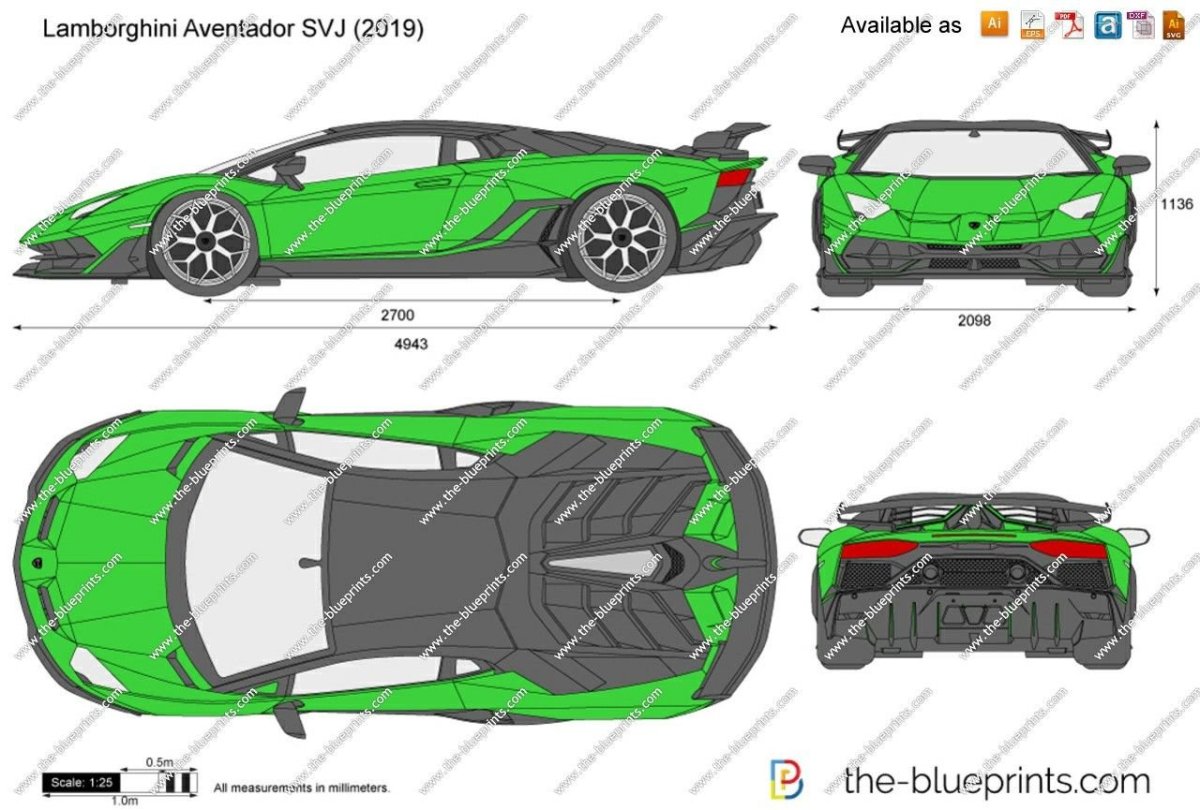 Чертежи Ламборджини Хуракан