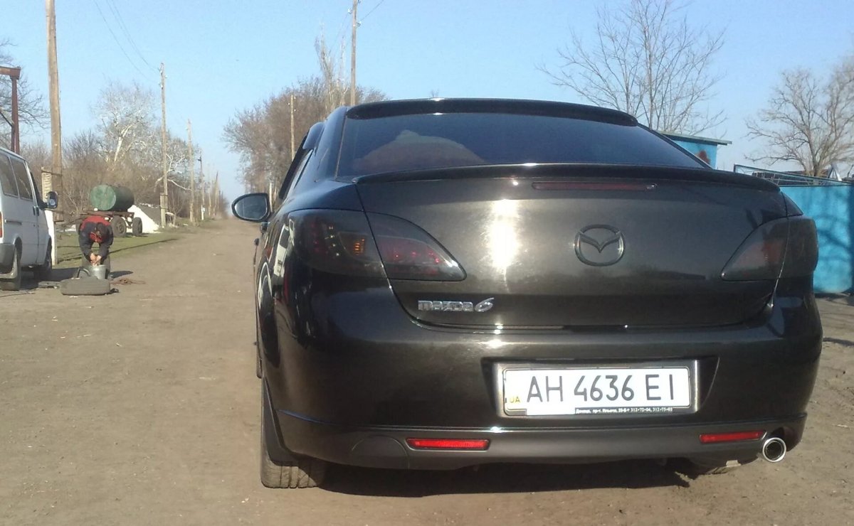 Мазда 6 GH тонировка передних фар