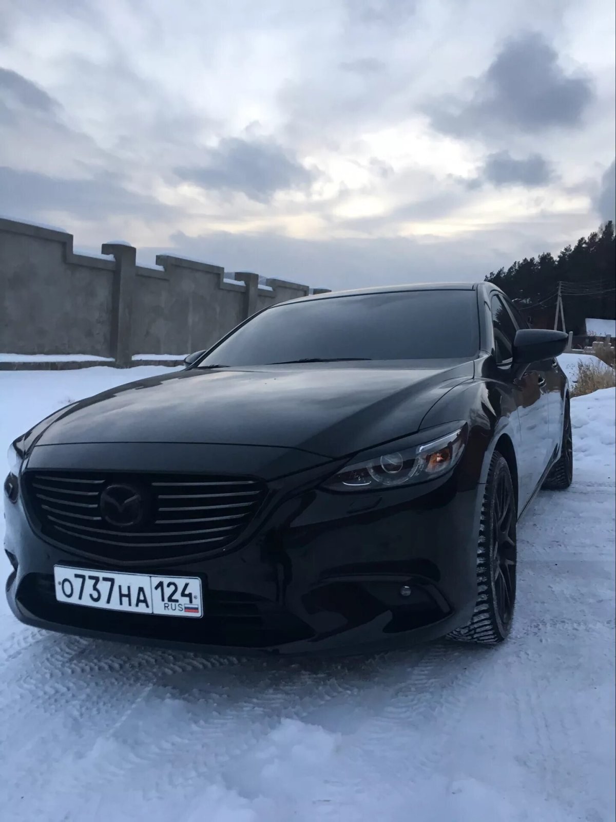 Мазда 6 антихром черная