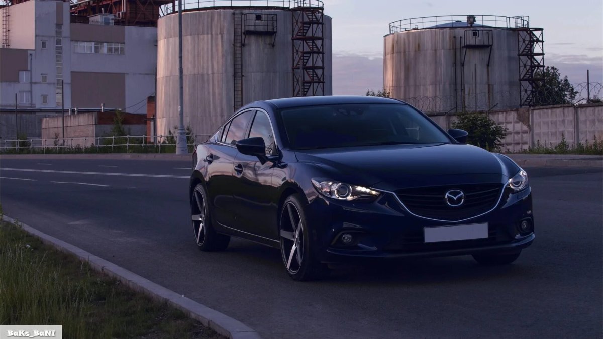 Мазда 6 черная тонированная 2018