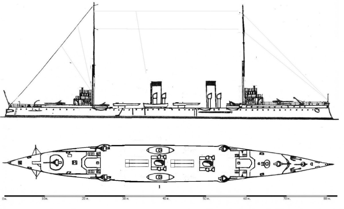 Минный крейсер Абрек чертежи