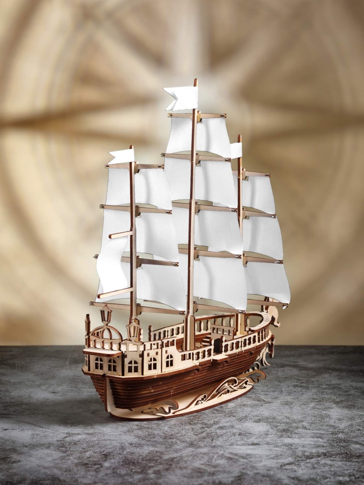 Конструктор-корабль из дерева