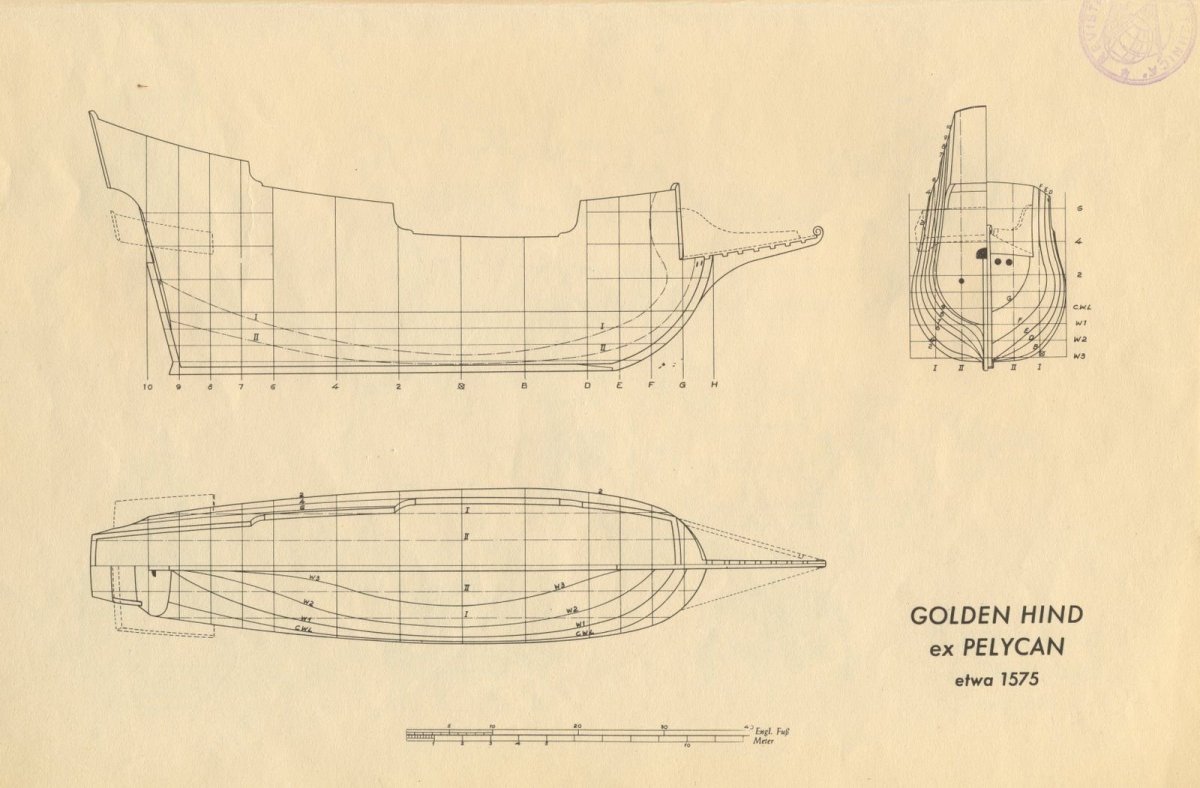 Золотая Лань Галион чертежи
