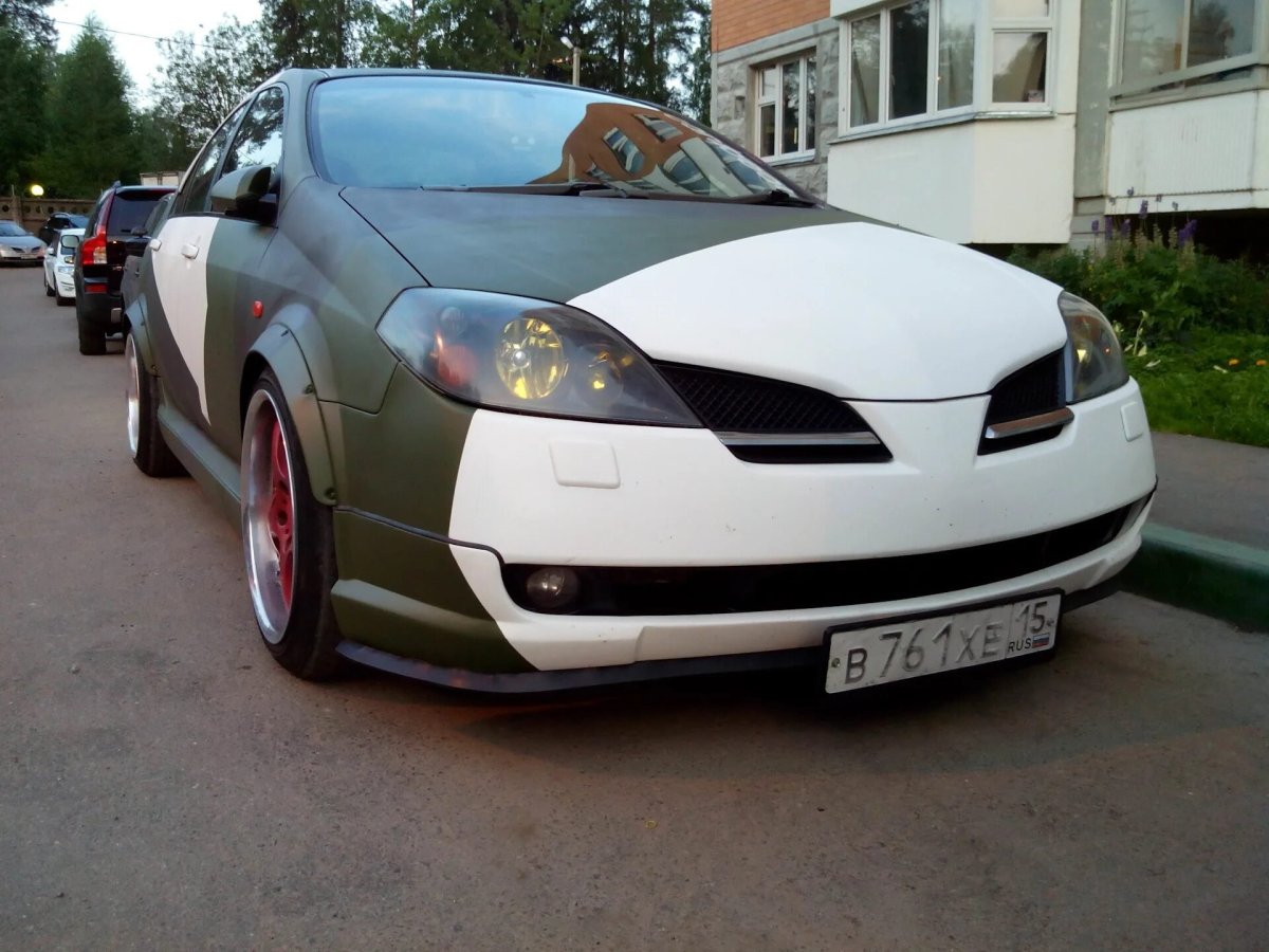 Сплиттер Nissan primera p12