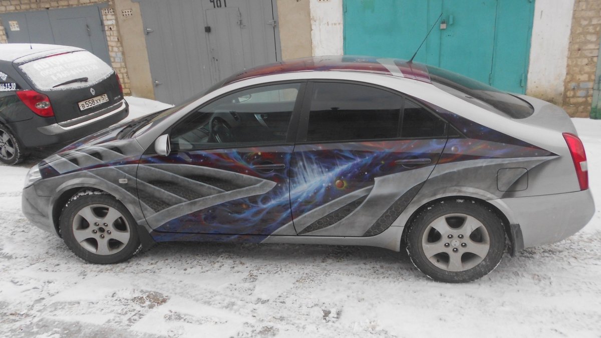 Аэрография Ниссан