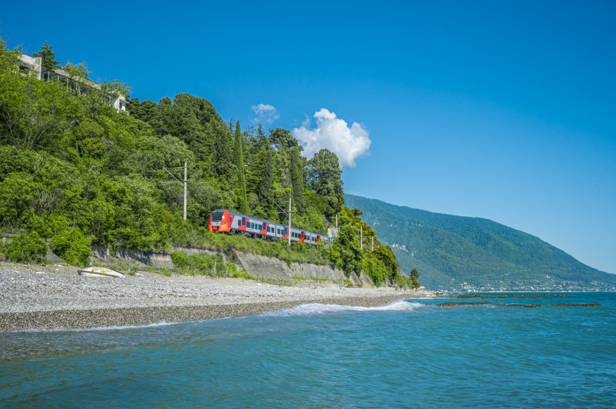 Туристический поезд Сочи Гагра фото