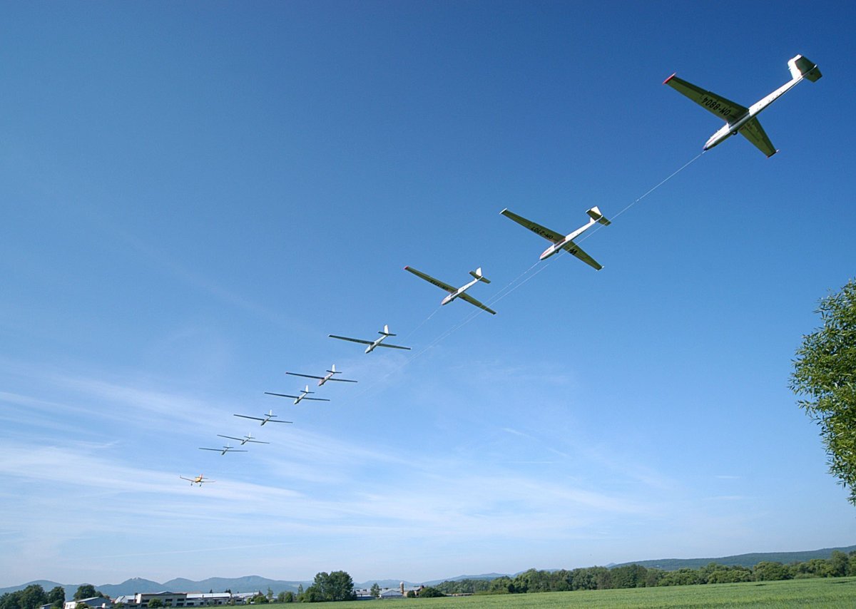 Планер в полете