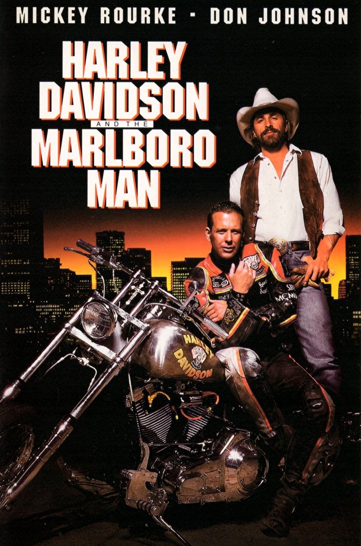Харли Дэвидсон и ковбой Мальборо Постер