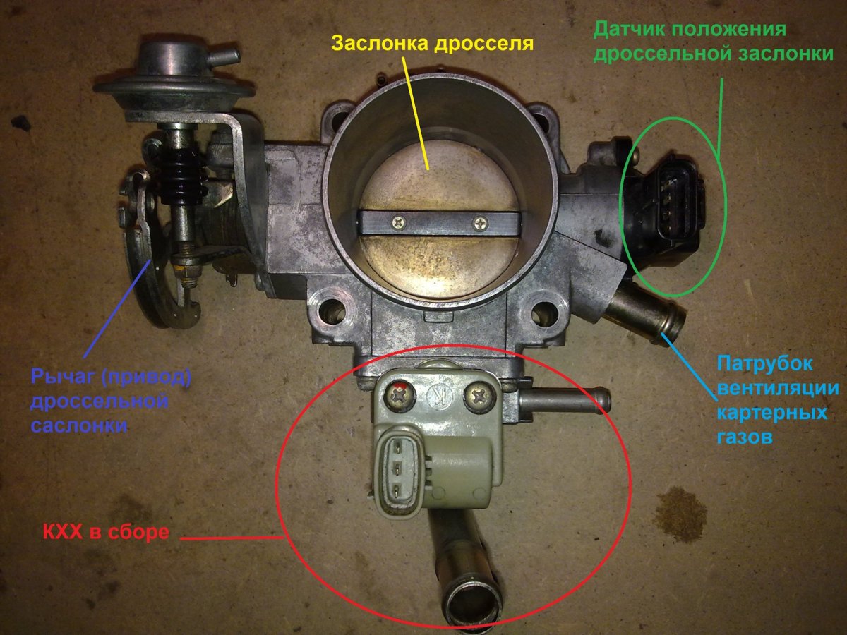 Механическая дроссельная заслонка 65мм