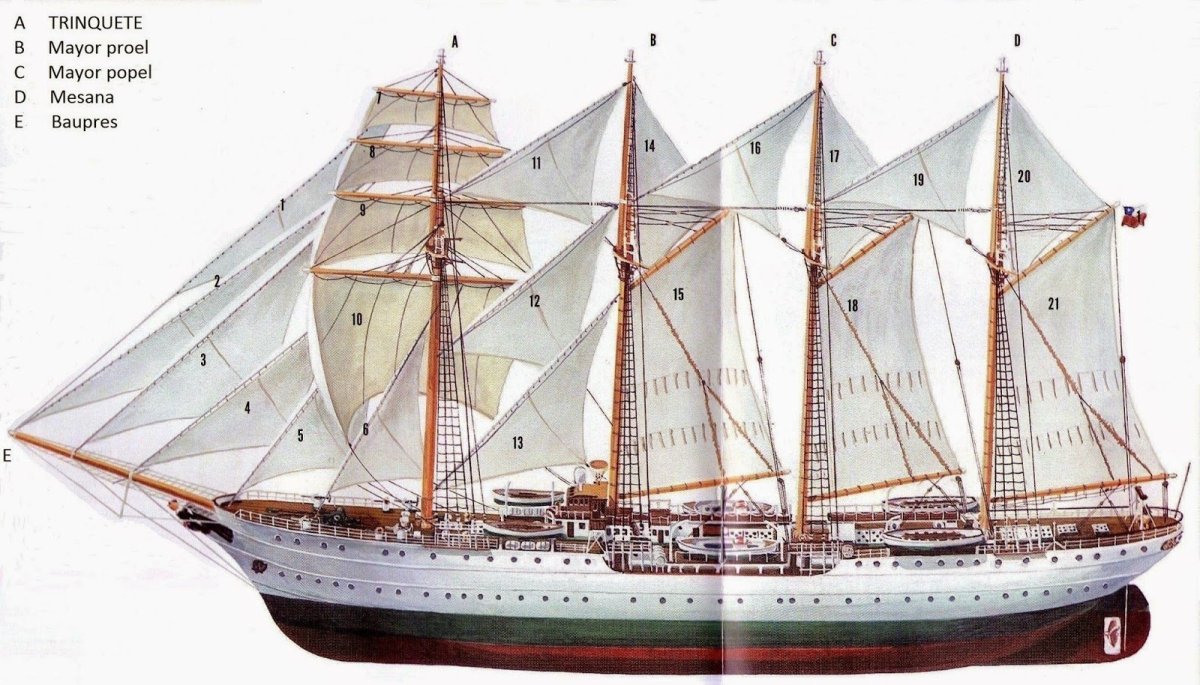 Баркентина Вега 2 чертежи