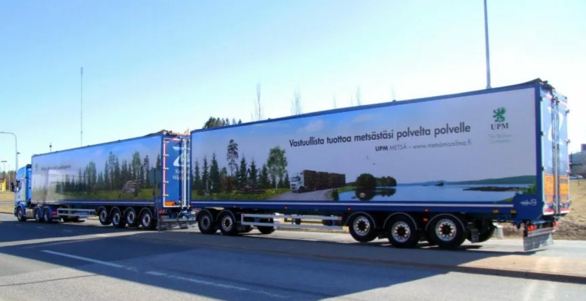 Шведская сцепка автопоезд Scania