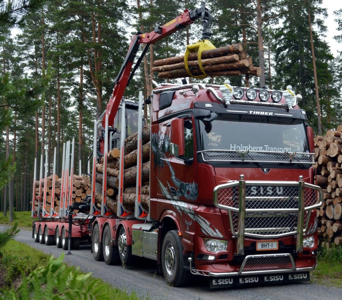 Sisu грузовик лесовоз