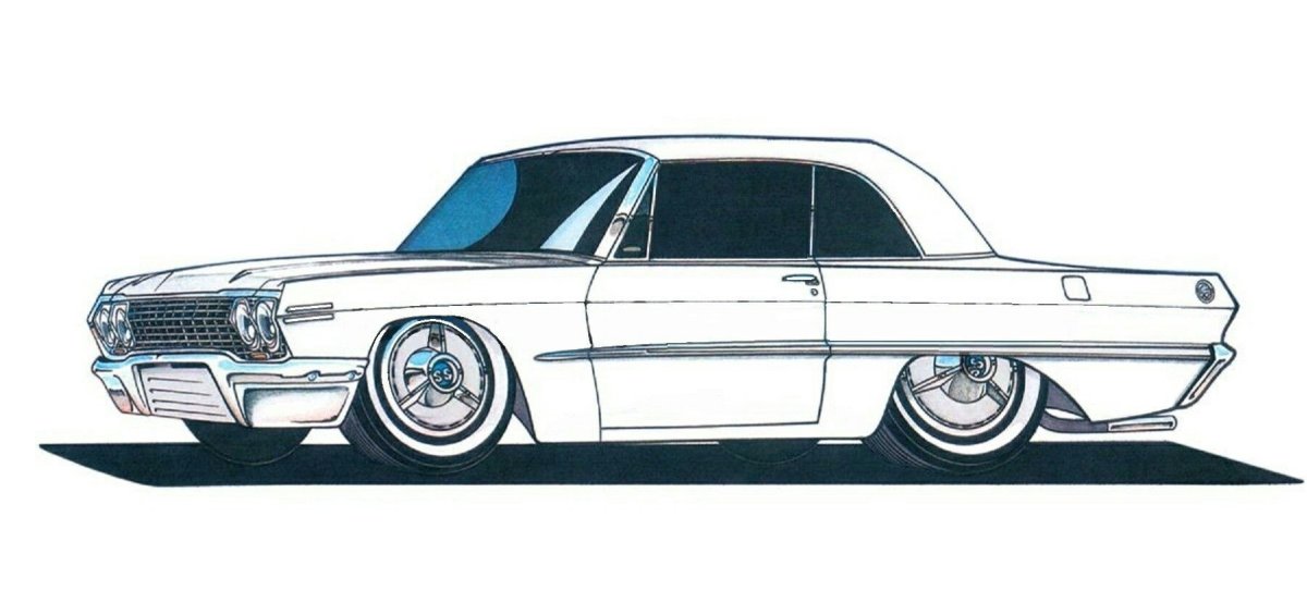 Импала рисунок