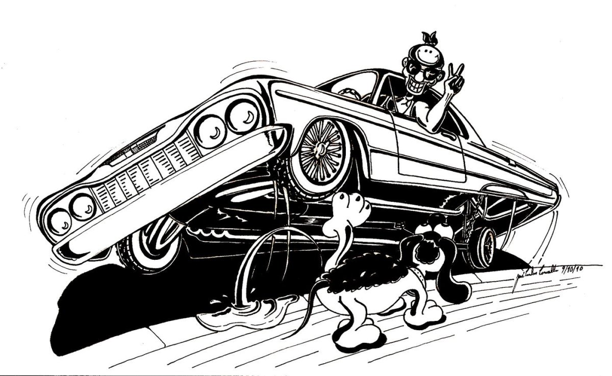 Лоурайдер тату эскиз