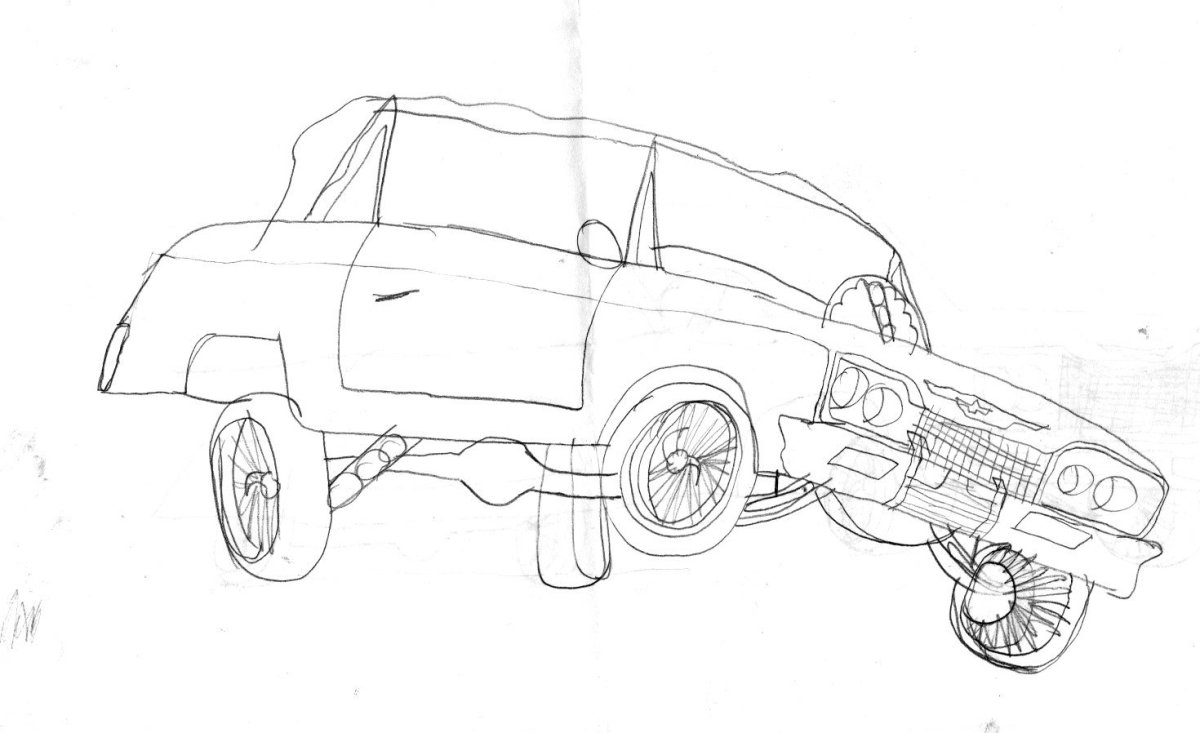 Лоурайдер легко нарисовать