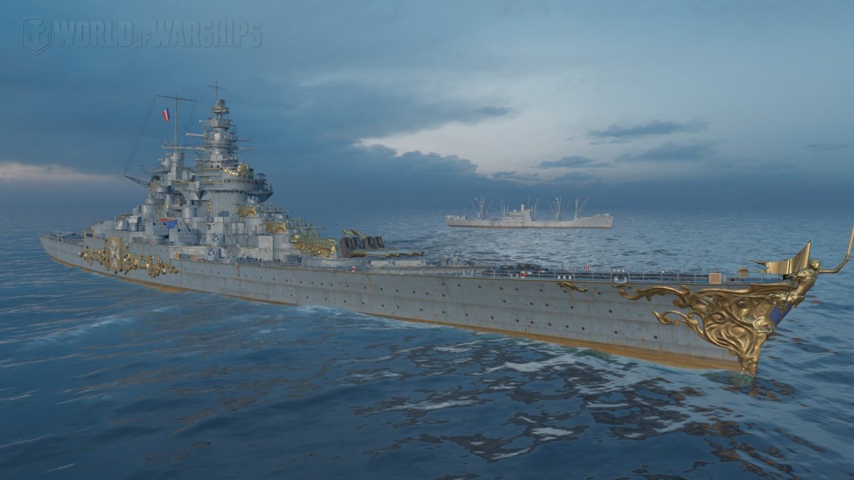 Линкор Gascogne мир кораблей