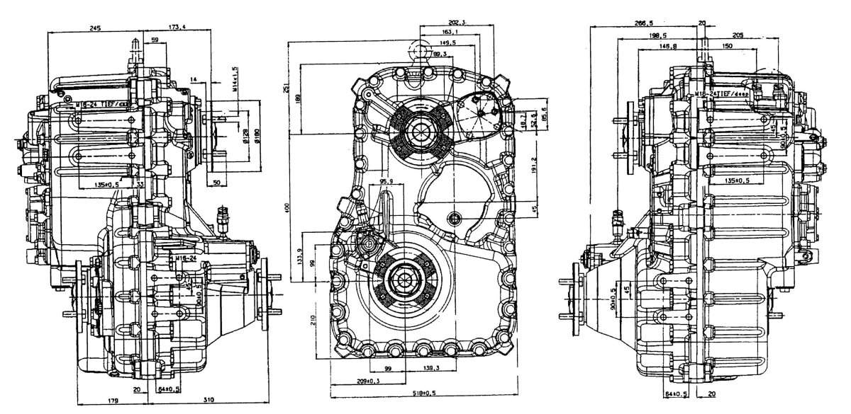Раздаточная коробка ZF КАМАЗ 6522 схема
