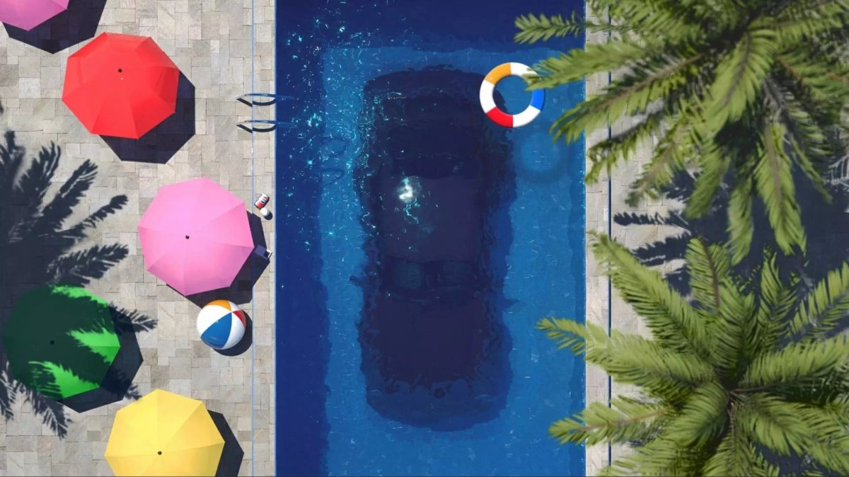 Живые обои в бассейне