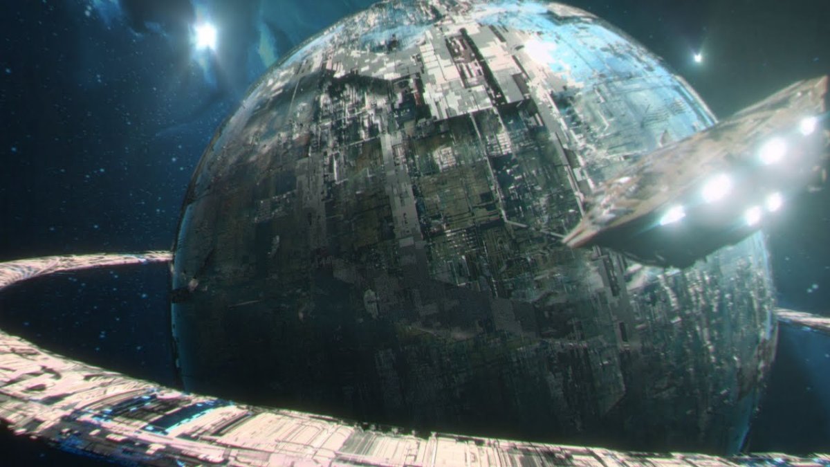 Космический корабль размером с планету