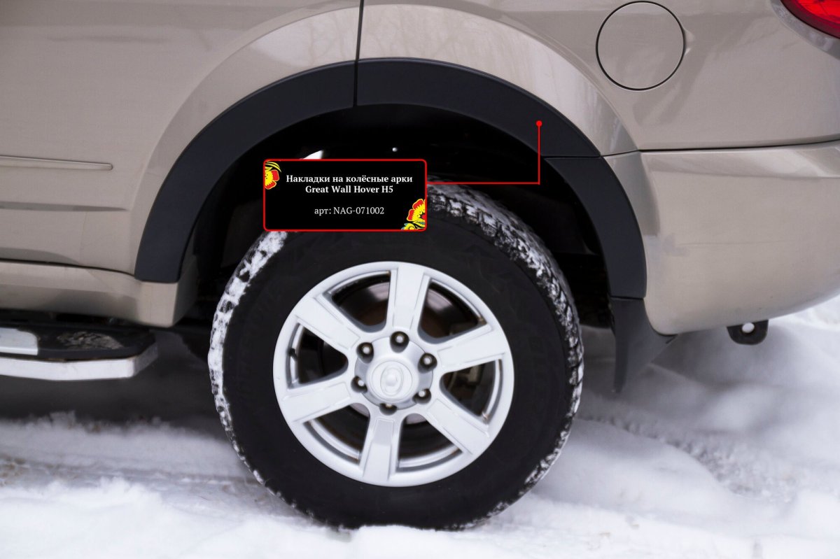 Накладки на колесные арки nag071002 Hover h5