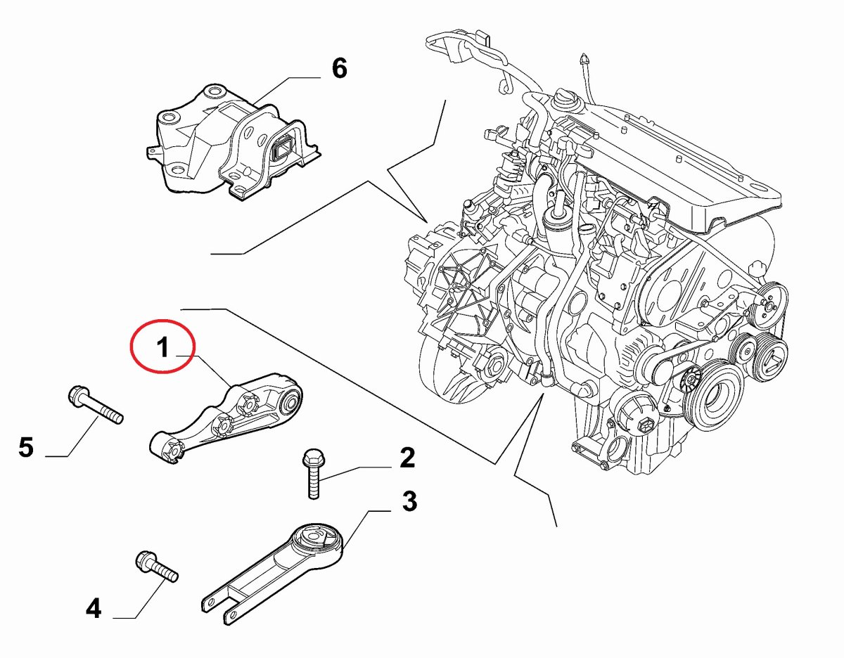 Подушка КПП Фиат Дукато 250