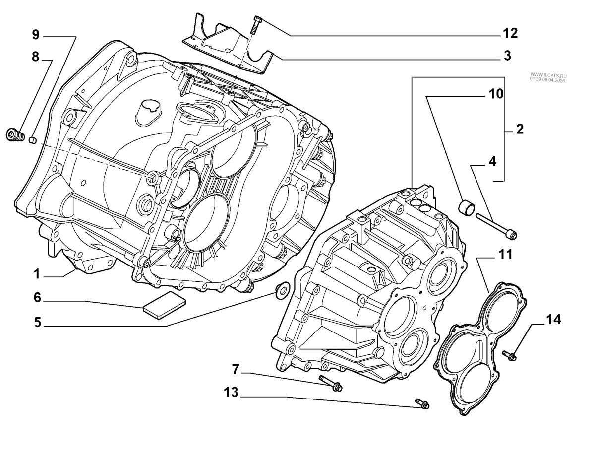 Корпус КПП Фиат Дукато 250