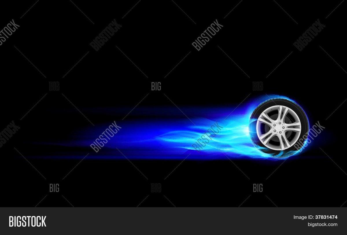 Колесо темный фон