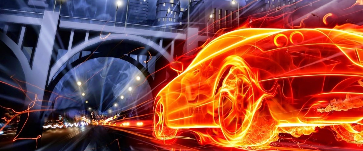 Огненная тачка