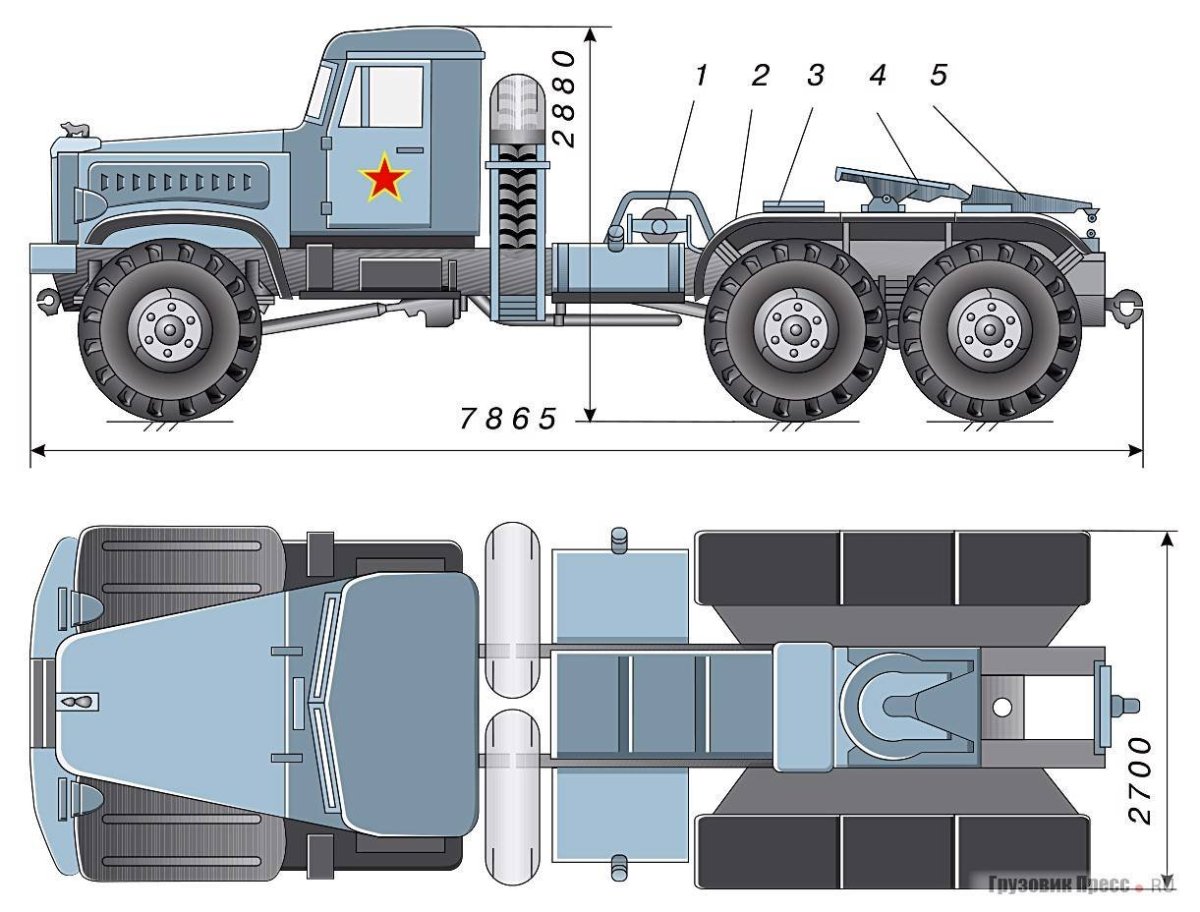 КРАЗ 255 чертеж
