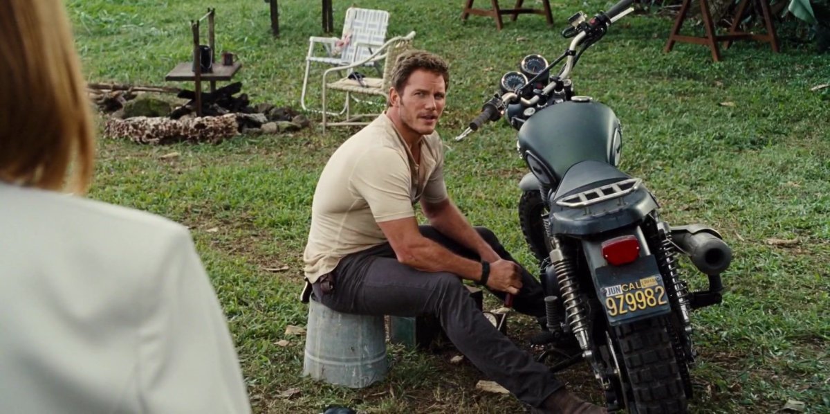 Мотоцикл Триумф с мир Юрского периода