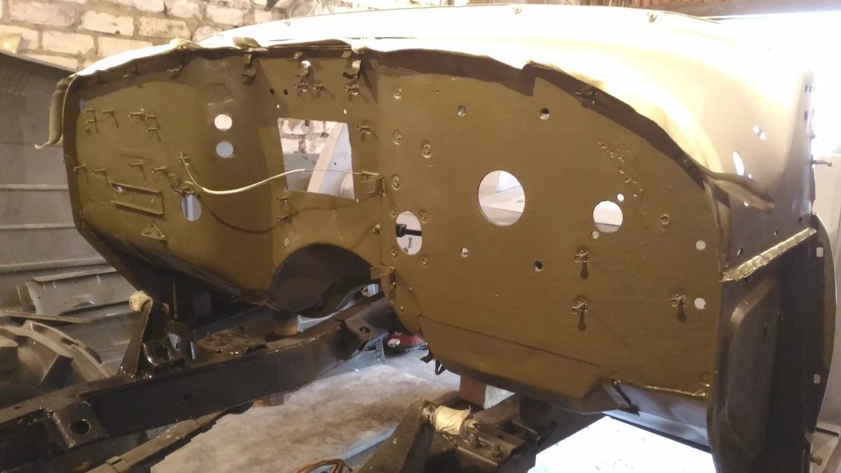 Моторный щит УАЗ 469 замена