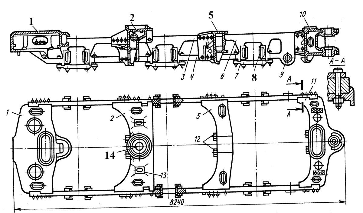 Тележка электровоза вл-23