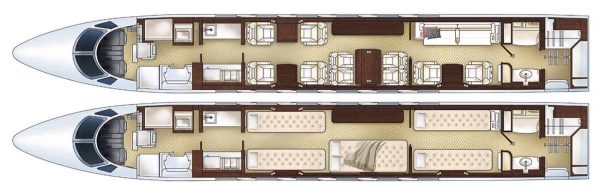 Gulfstream g450 компоновка