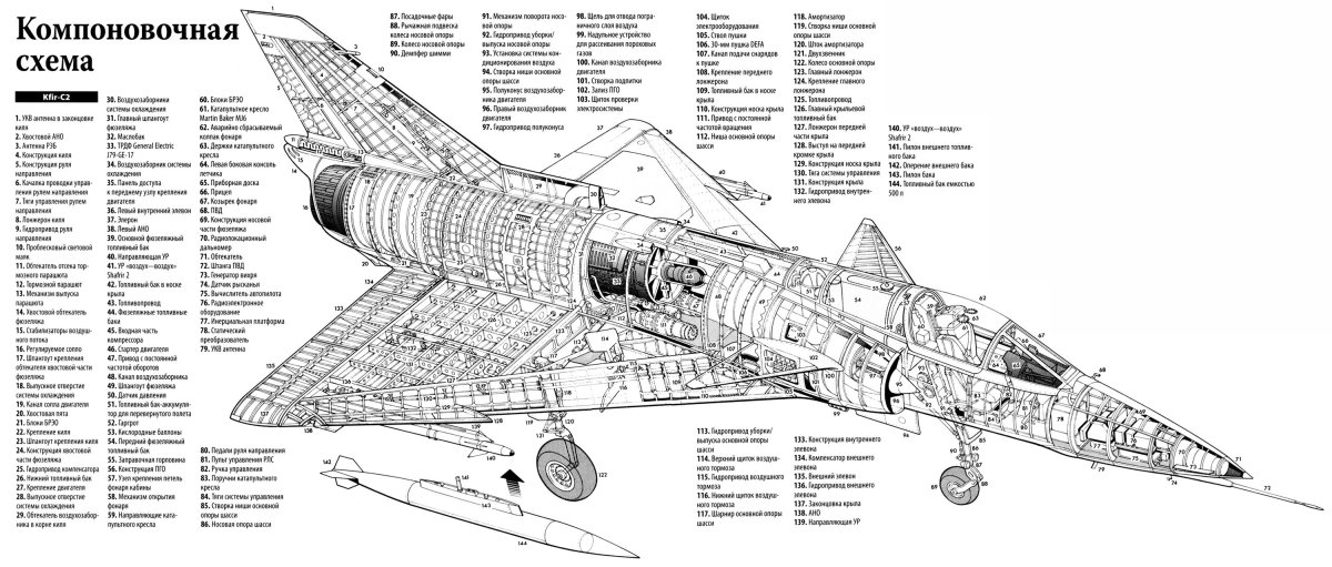 Mirage 2000 Компоновочная схема