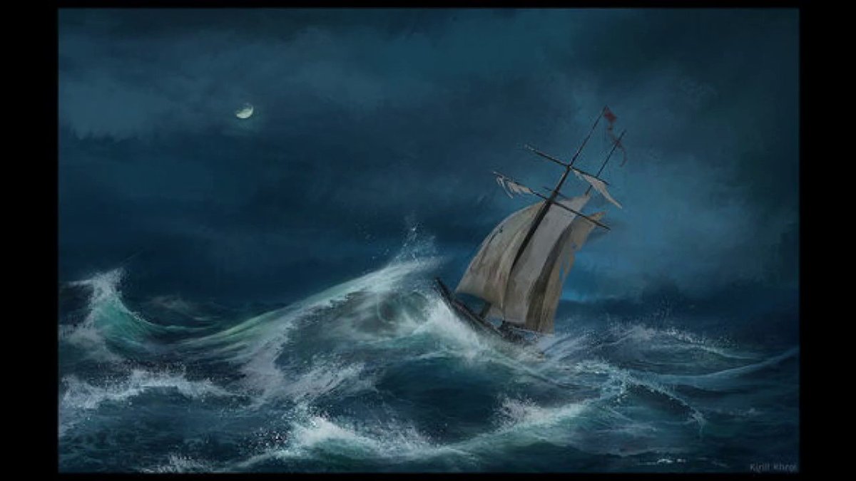 Картина Летучий голландец Айвазовского